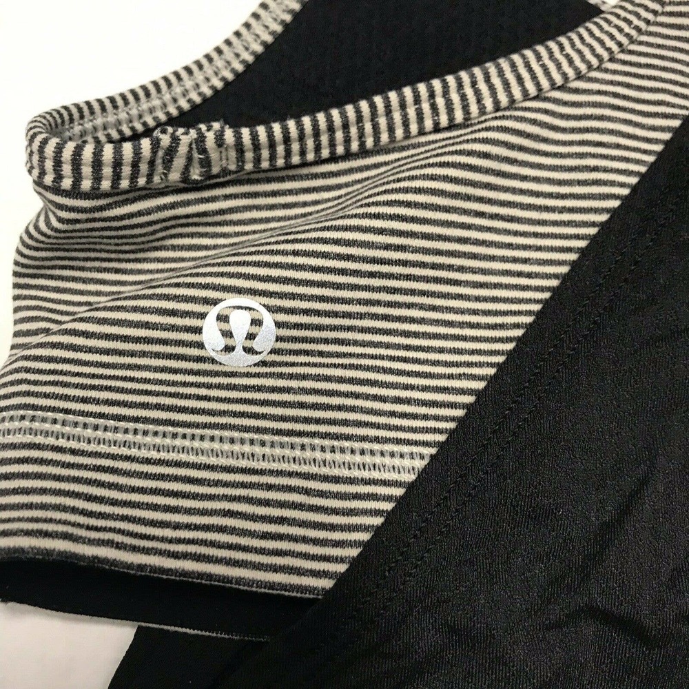 Lululemon Athletica 6‎ No Limits Tank Black Beige - Picture 3 of 4